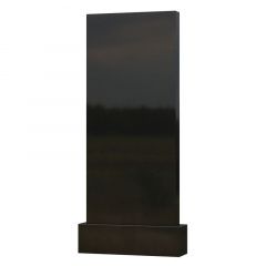 Памятник прямоугольный из черного гранита премиум